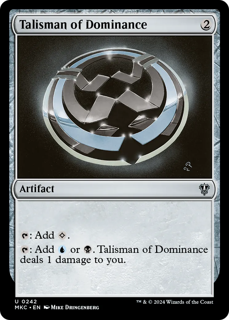 Talisman of Dominance — Murders at Karlov Manor Commander — Magic: The Gathering