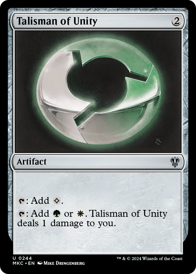 Talisman of Unity — Murders at Karlov Manor Commander — Magic: The Gathering