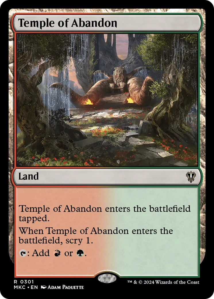 Temple of Abandon — Murders at Karlov Manor Commander — Magic: The Gathering