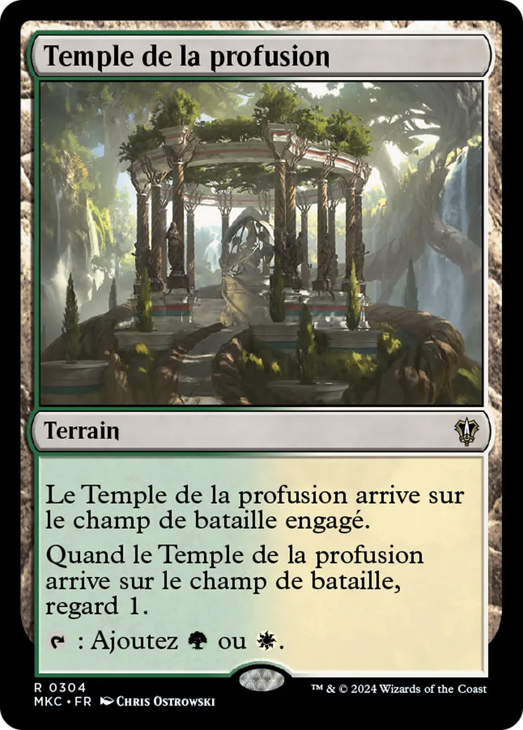 Temple de la profusion — Murders at Karlov Manor Commander — Magic: The Gathering