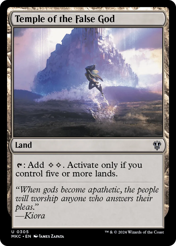 Temple of the False God — Murders at Karlov Manor Commander — Magic: The Gathering