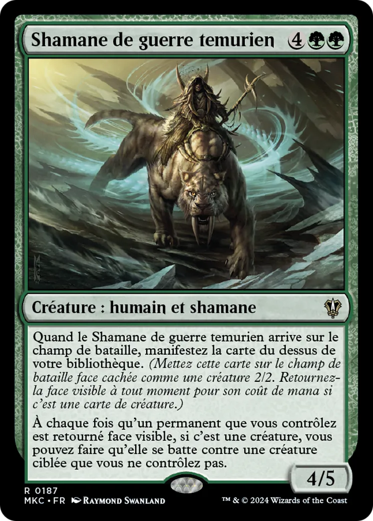 Shamane de guerre temurien — Murders at Karlov Manor Commander — Magic: The Gathering