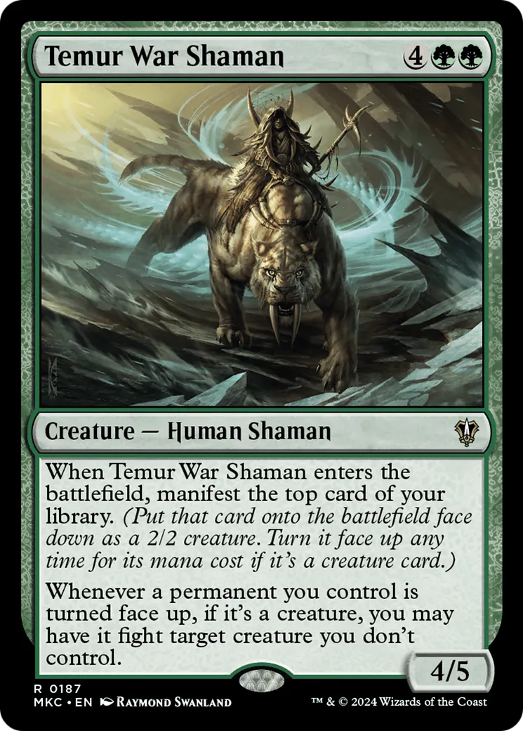 Temur War Shaman — Murders at Karlov Manor Commander — Magic: The Gathering