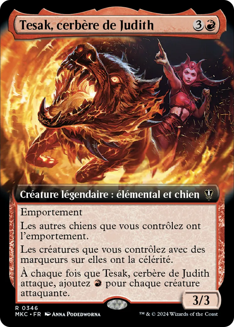 Tesak, cerbère de Judith — Murders at Karlov Manor Commander — Magic: The Gathering