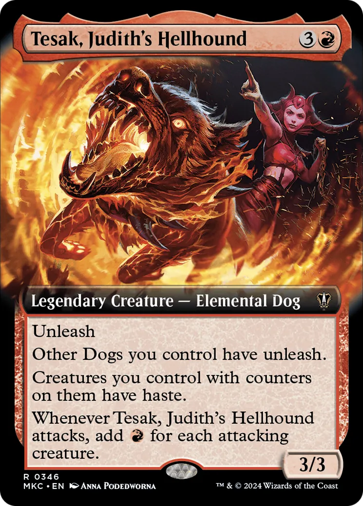 Tesak, Judith's Hellhound — Murders at Karlov Manor Commander — Magic: The Gathering