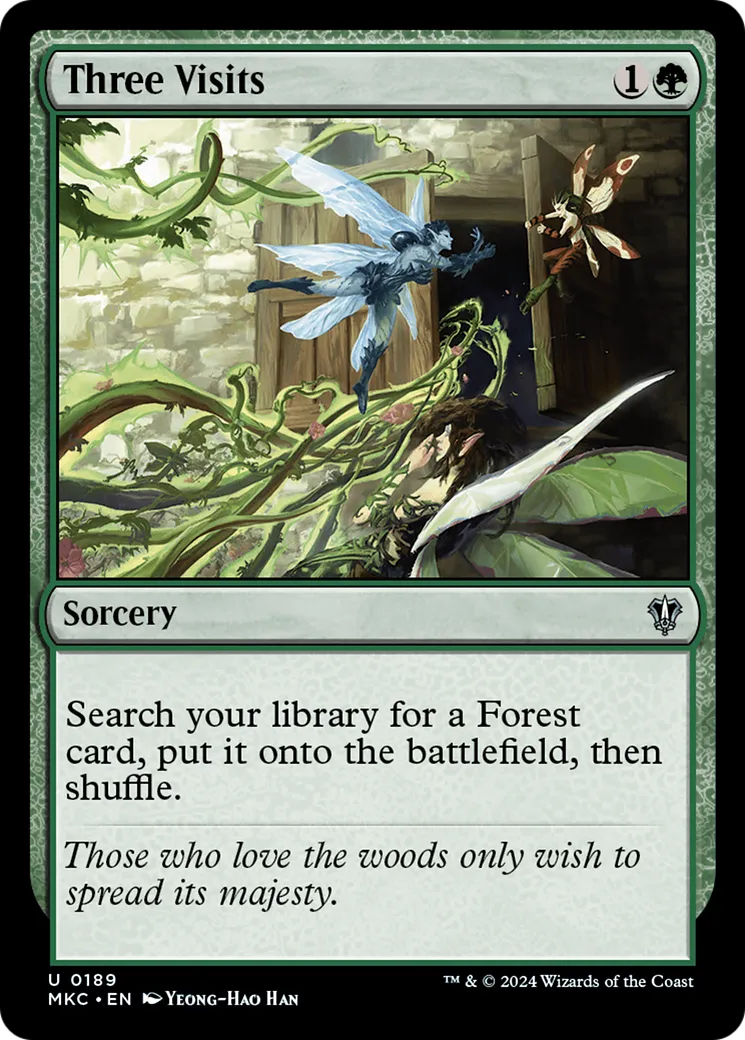 Three Visits — Murders at Karlov Manor Commander — Magic: The Gathering
