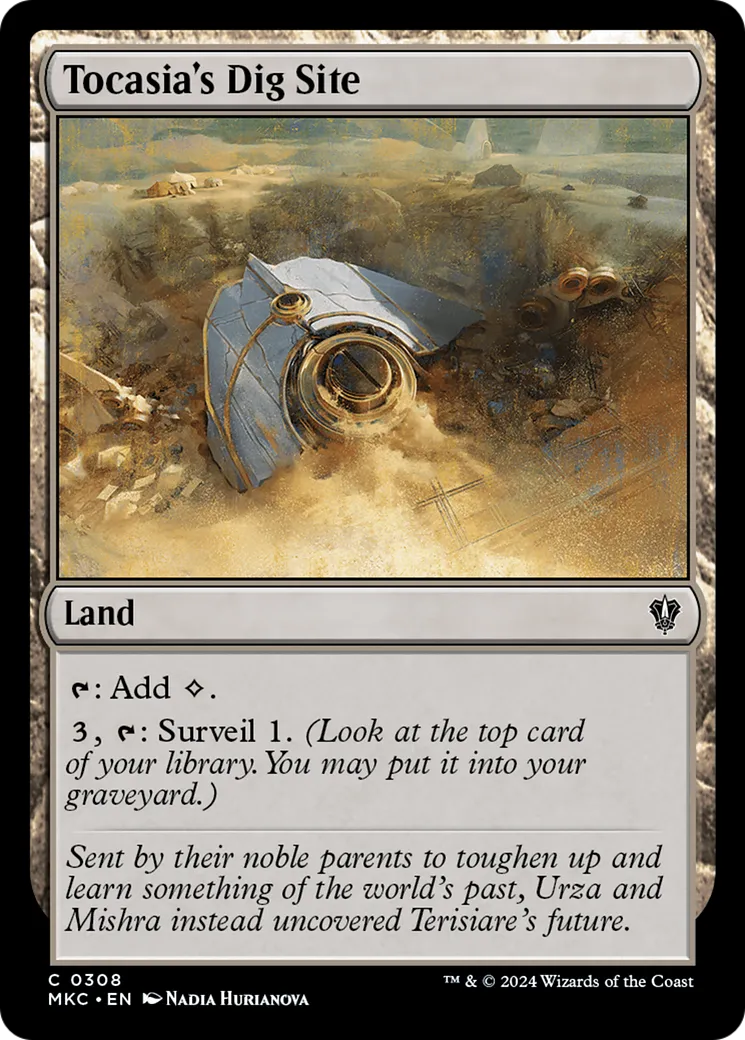 Tocasia's Dig Site — Murders at Karlov Manor Commander — Magic: The Gathering