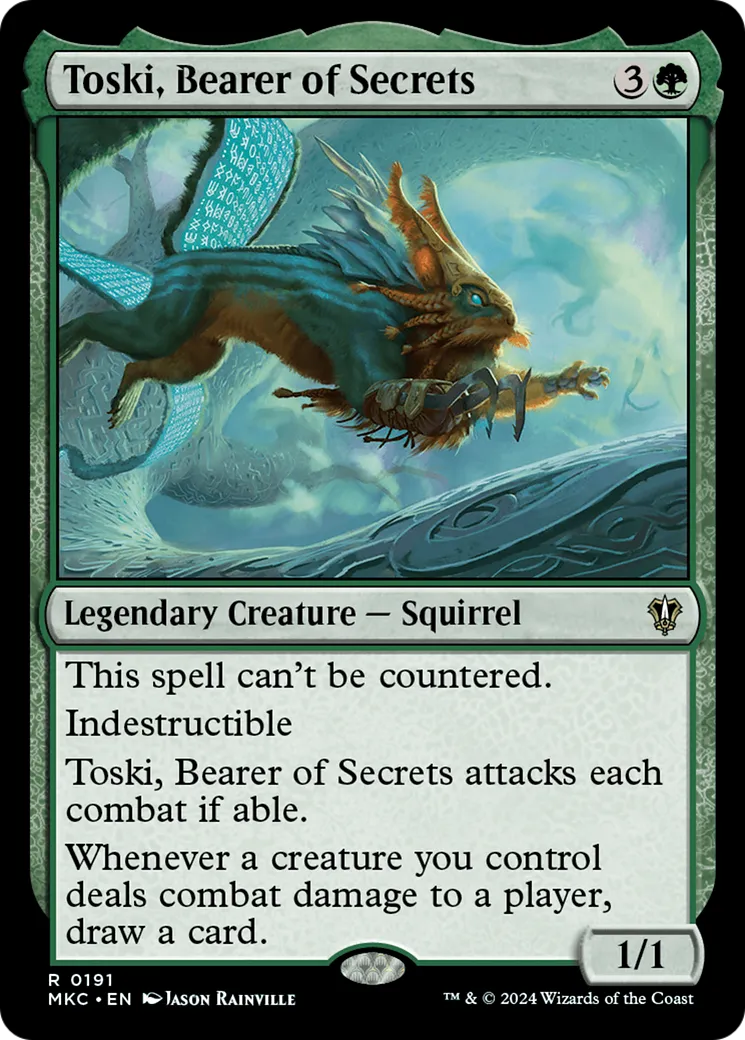 Toski, Bearer of Secrets — Murders at Karlov Manor Commander — Magic: The Gathering
