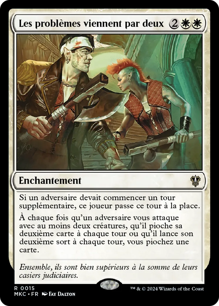 Les problèmes viennent par deux — Murders at Karlov Manor Commander — Magic: The Gathering