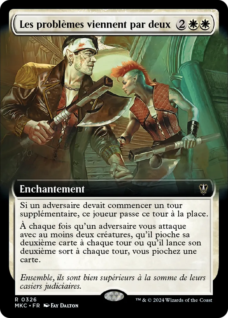 Les problèmes viennent par deux — Murders at Karlov Manor Commander — Magic: The Gathering