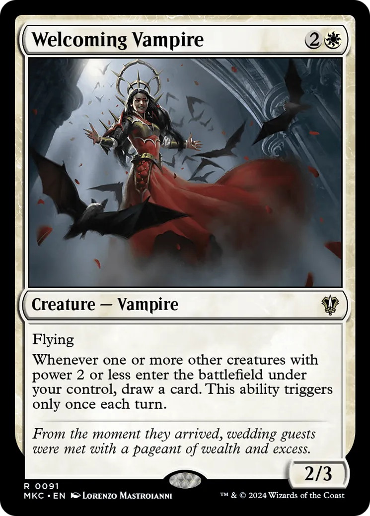 Welcoming Vampire — Murders at Karlov Manor Commander — Magic: The Gathering