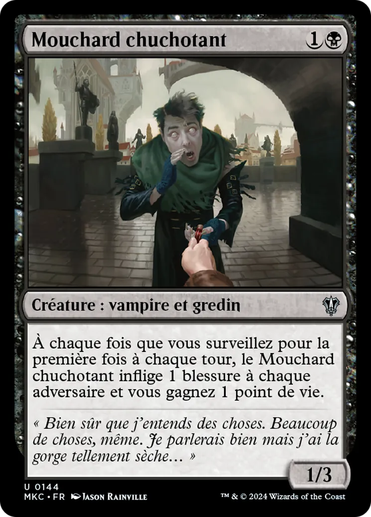 Mouchard chuchotant — Murders at Karlov Manor Commander — Magic: The Gathering