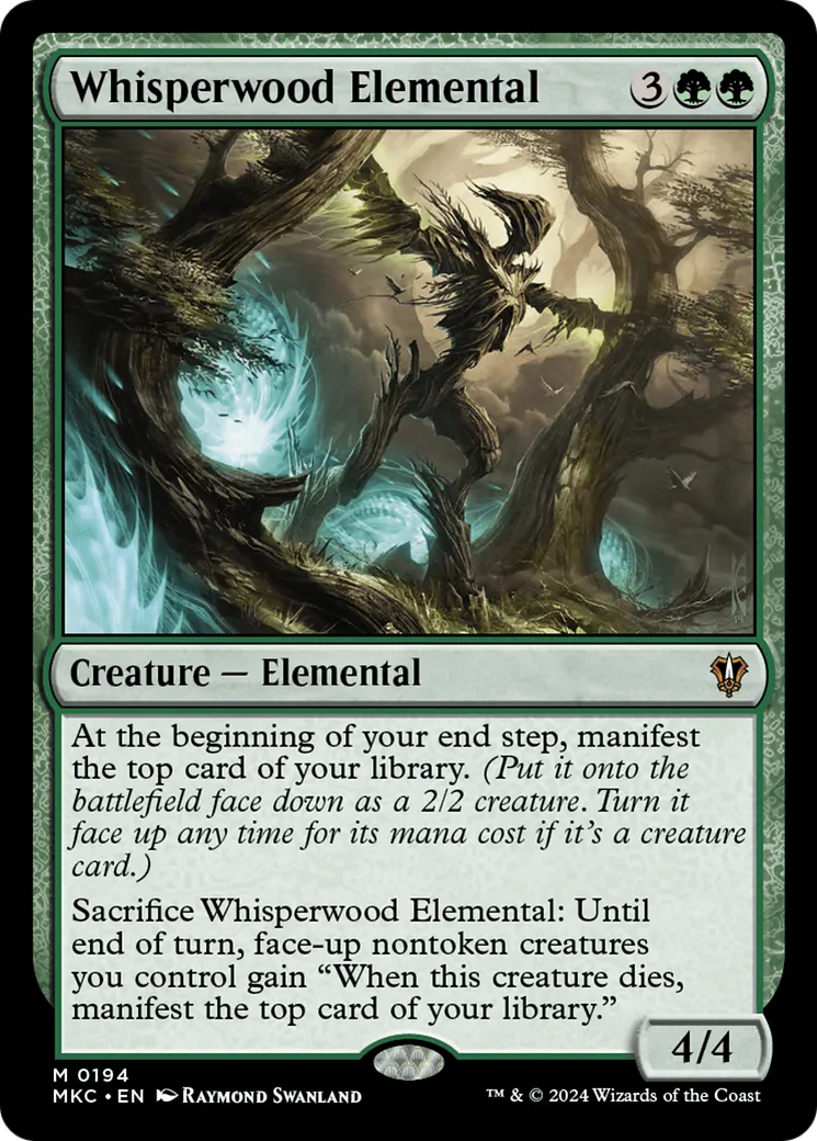 Élémental de bois-murmure — Murders at Karlov Manor Commander — Magic: The Gathering