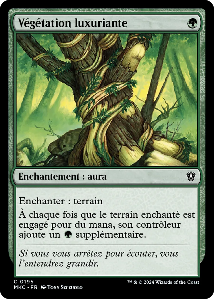 Végétation luxuriante — Murders at Karlov Manor Commander — Magic: The Gathering