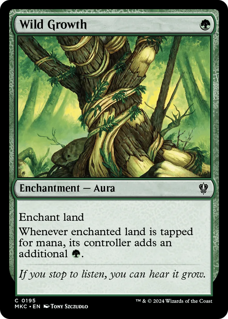 Wild Growth — Murders at Karlov Manor Commander — Magic: The Gathering