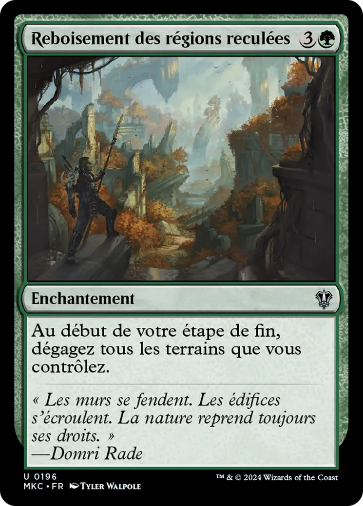 Reboisement des régions reculées — Murders at Karlov Manor Commander — Magic: The Gathering