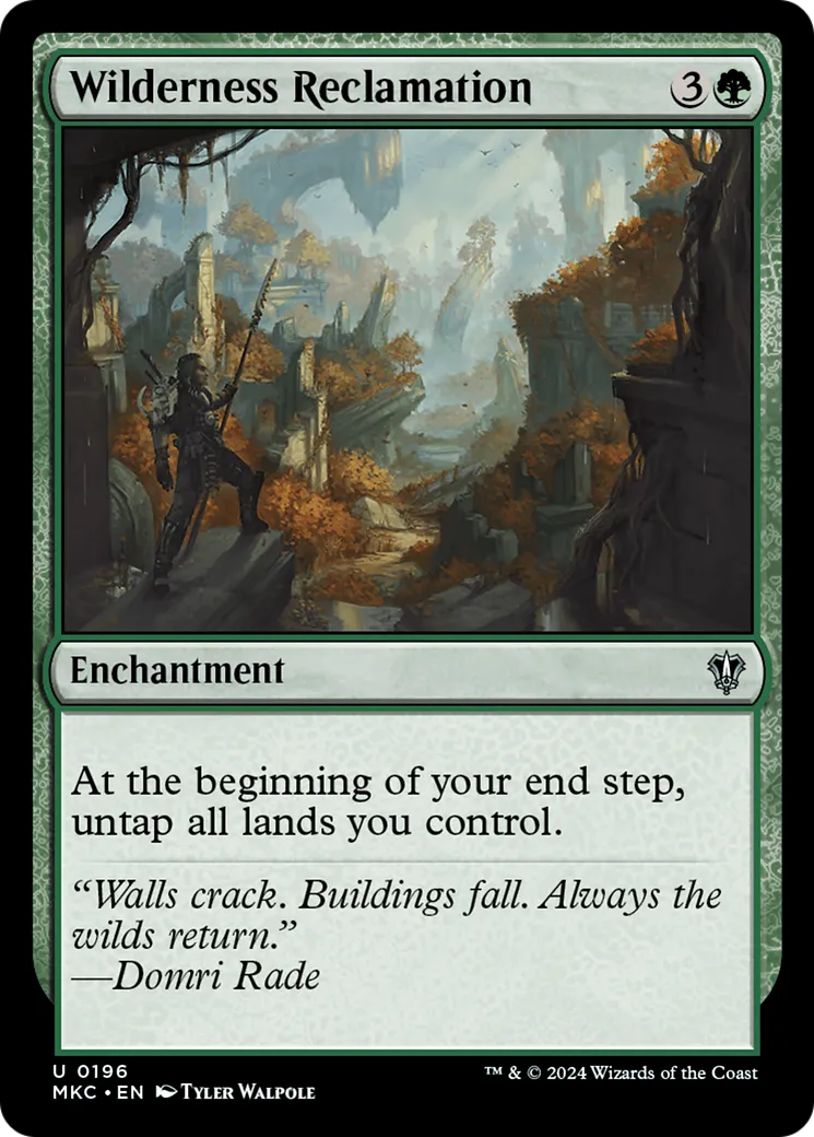 Wilderness Reclamation — Murders at Karlov Manor Commander — Magic: The Gathering