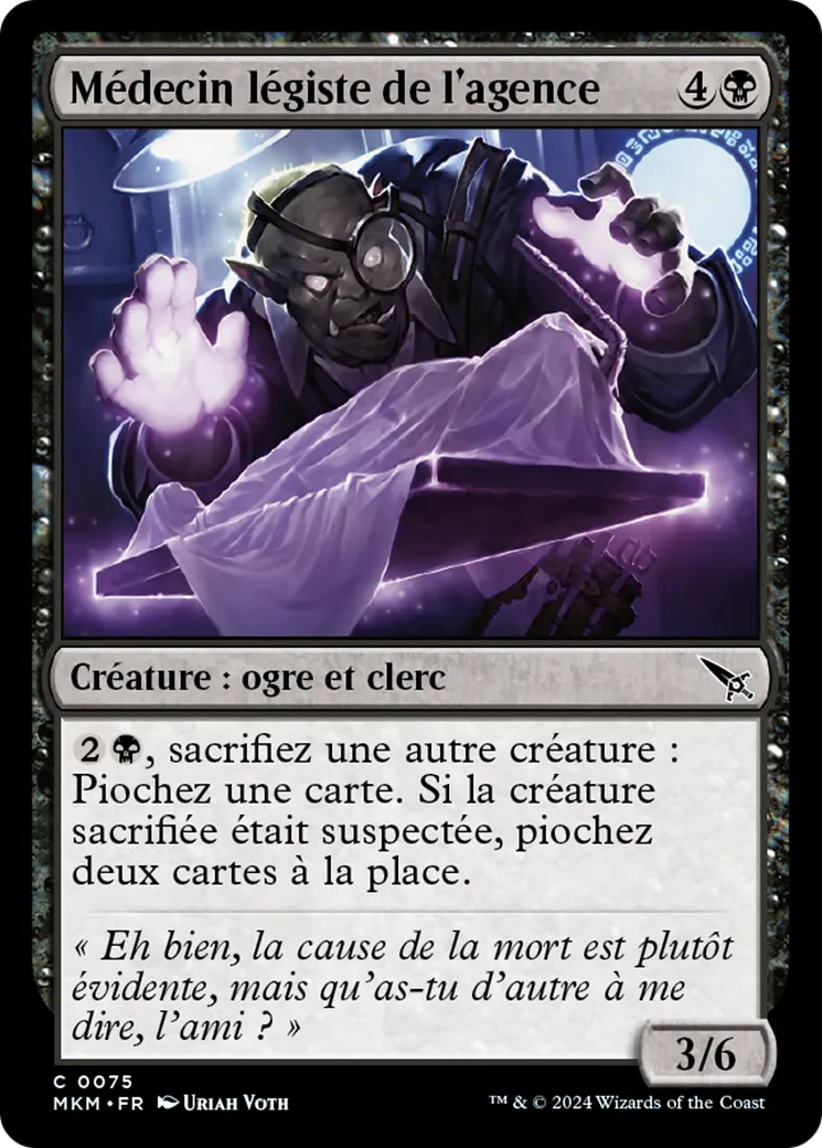 Médecin légiste de l'agence — Murders at Karlov Manor — Magic: The Gathering