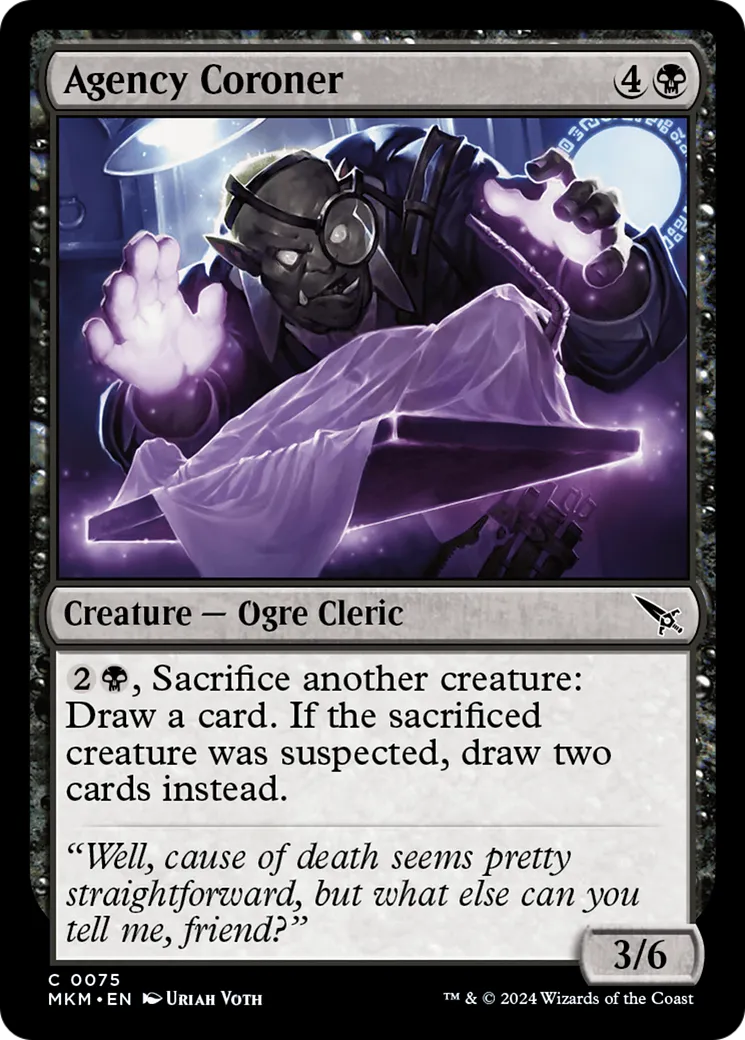 Agency Coroner — Murders at Karlov Manor — Magic: The Gathering