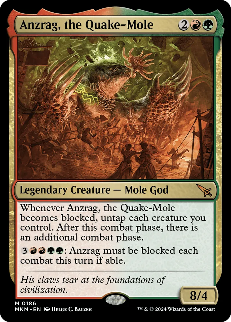 Anzrag, la taupe sismique — Murders at Karlov Manor — Magic: The Gathering