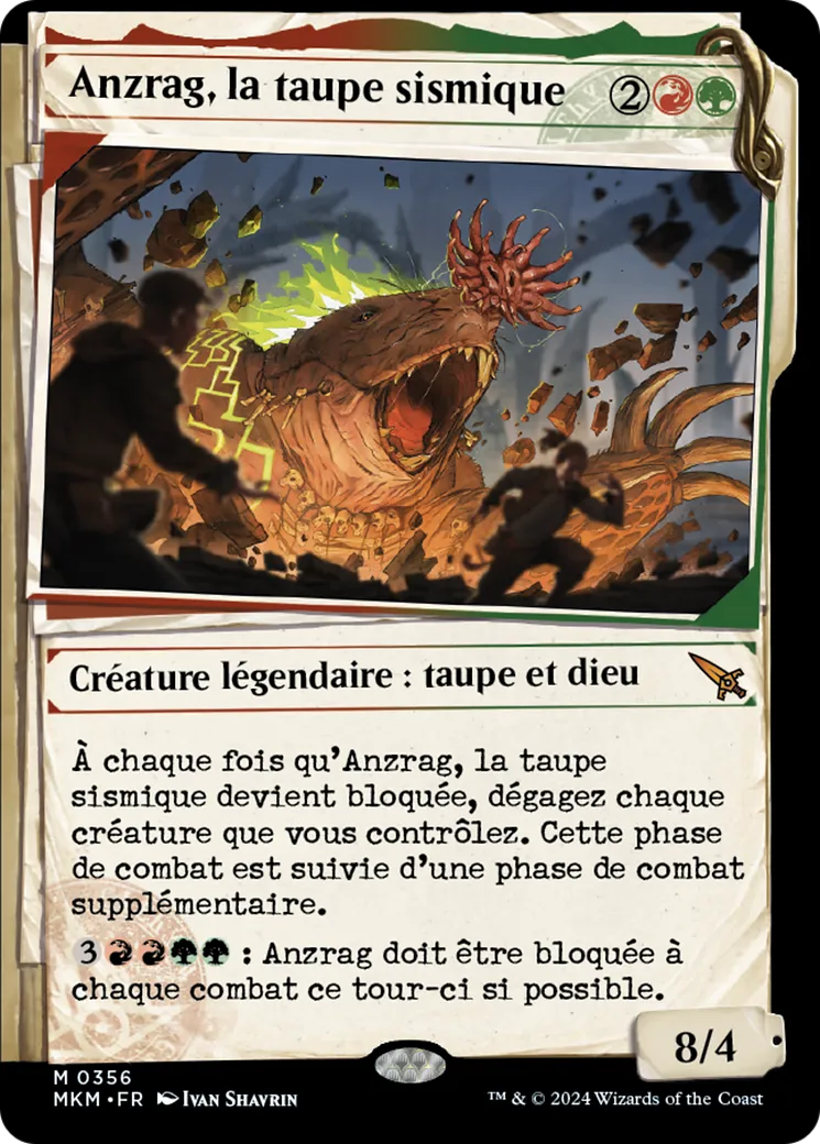 Anzrag, la taupe sismique — Murders at Karlov Manor — Magic: The Gathering