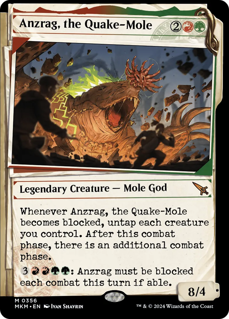Anzrag, the Quake-Mole — Murders at Karlov Manor — Magic: The Gathering