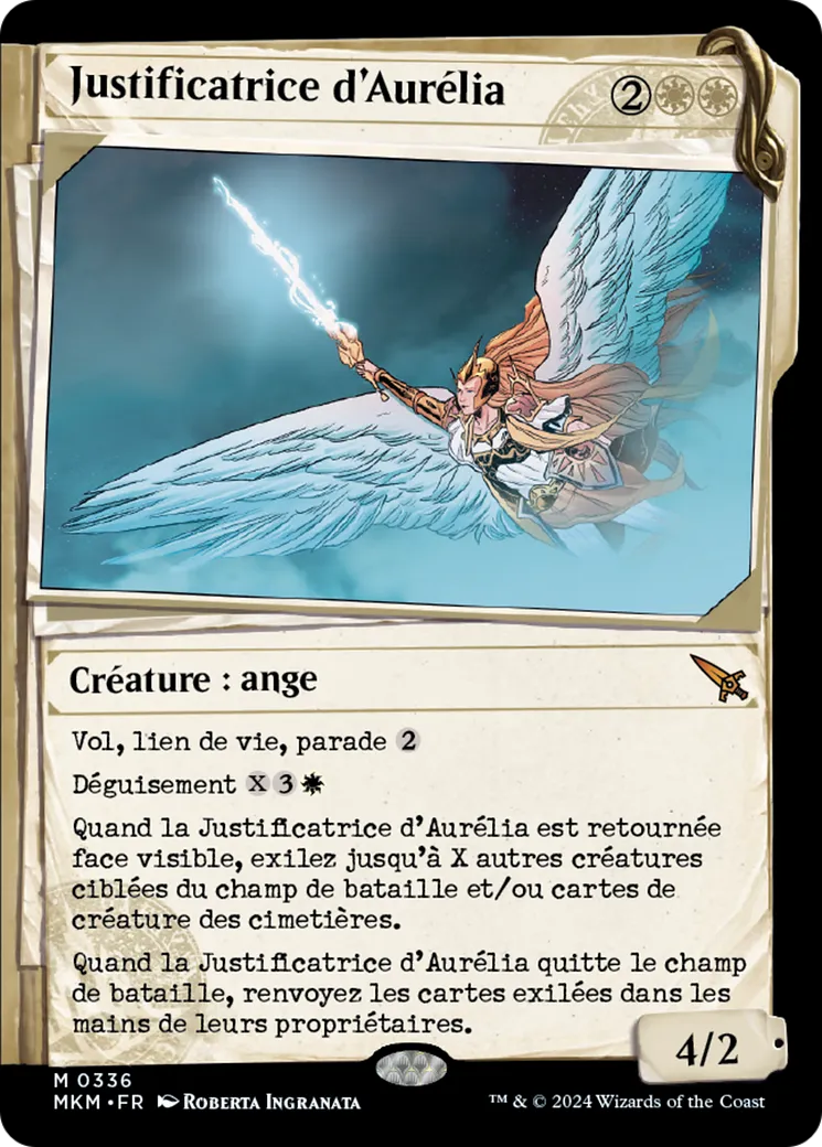 Justificatrice d'Aurélia — Murders at Karlov Manor — Magic: The Gathering