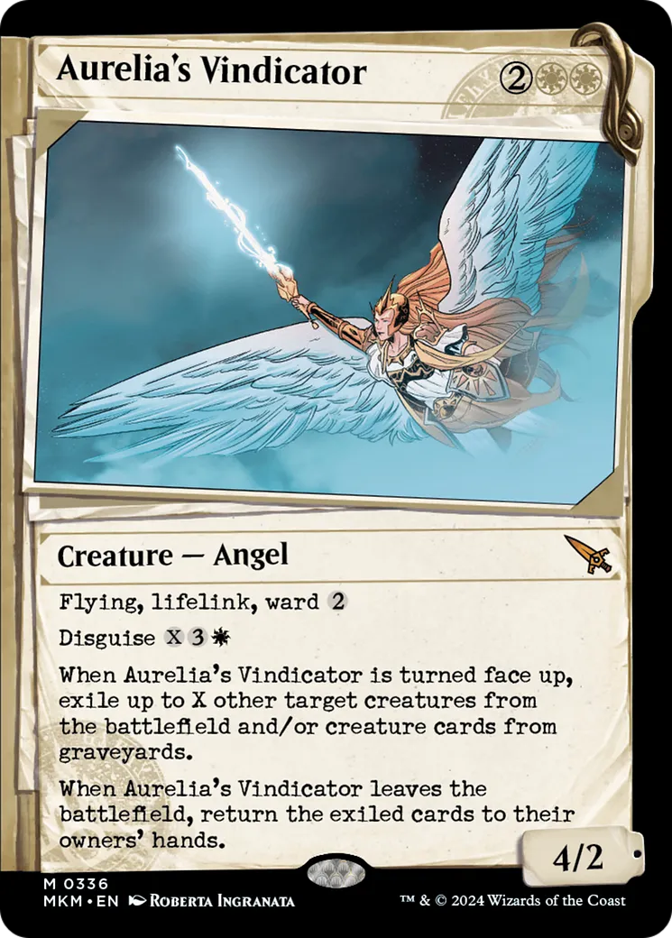 Aurelia's Vindicator — Murders at Karlov Manor — Magic: The Gathering