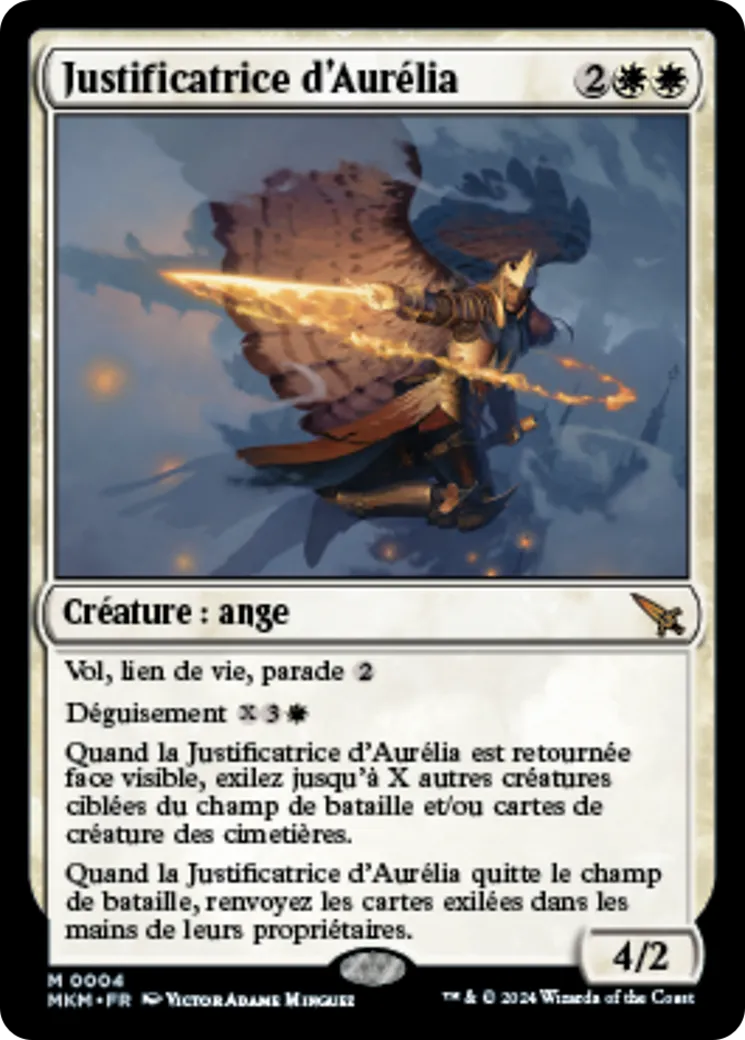 Justificatrice d'Aurélia — Murders at Karlov Manor — Magic: The Gathering