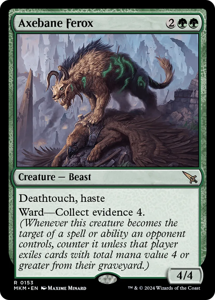 Axebane Ferox — Murders at Karlov Manor — Magic: The Gathering