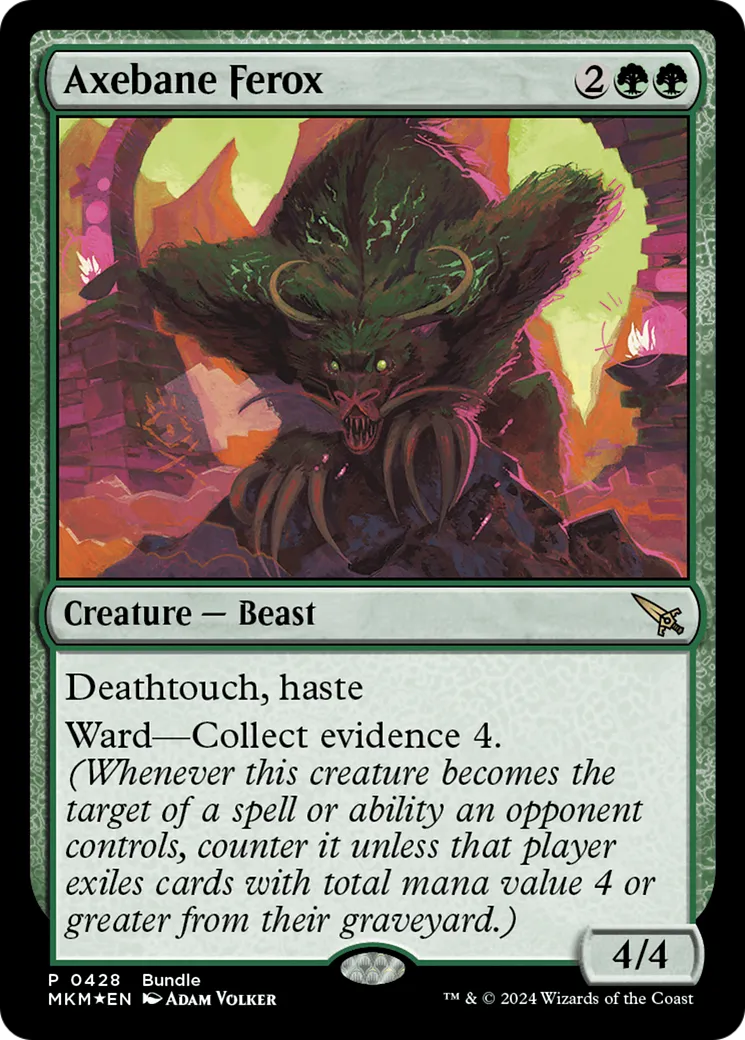 Axebane Ferox — Murders at Karlov Manor — Magic: The Gathering