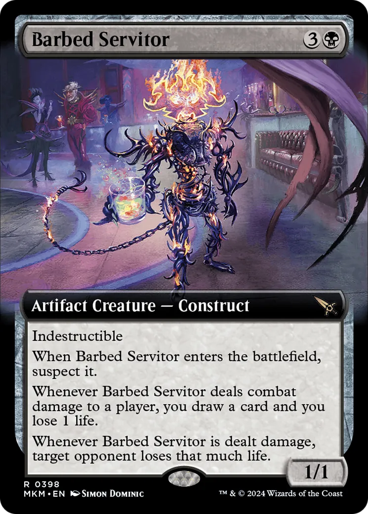Barbed Servitor — Murders at Karlov Manor — Magic: The Gathering