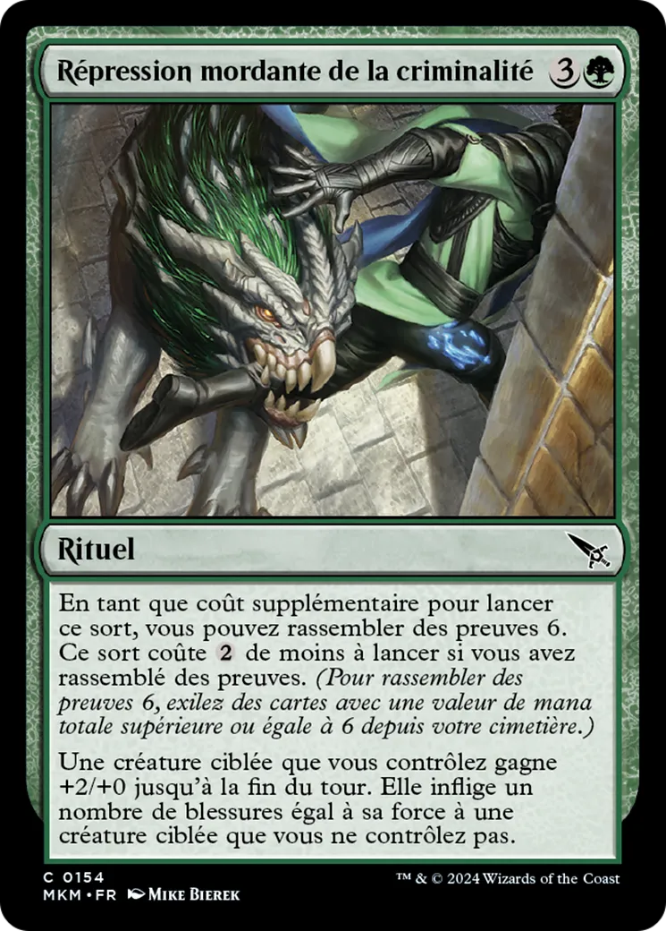 Répression mordante de la criminalité — Murders at Karlov Manor — Magic: The Gathering