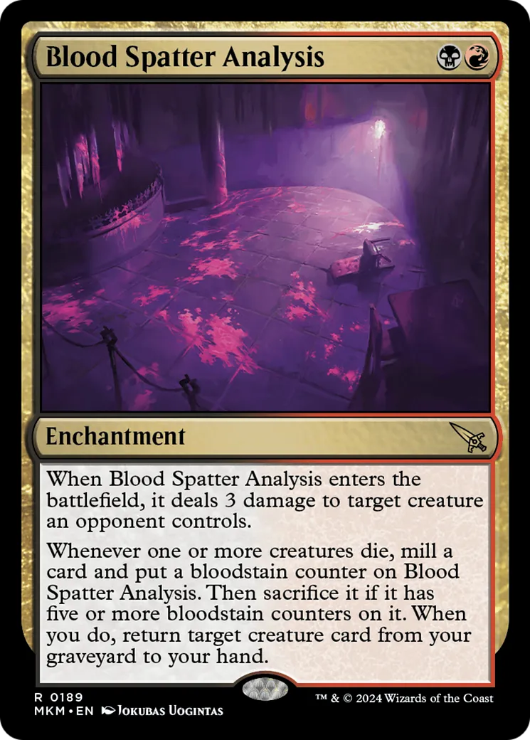 Blood Spatter Analysis — Murders at Karlov Manor — Magic: The Gathering