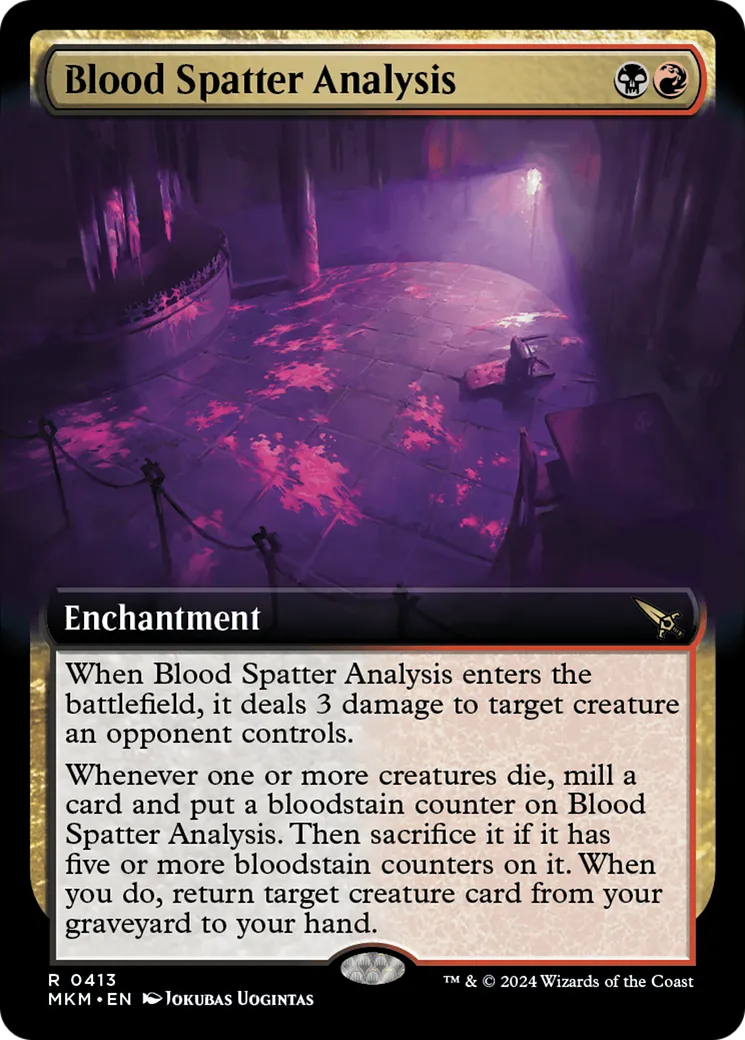 Analyse des éclaboussures de sang — Murders at Karlov Manor — Magic: The Gathering