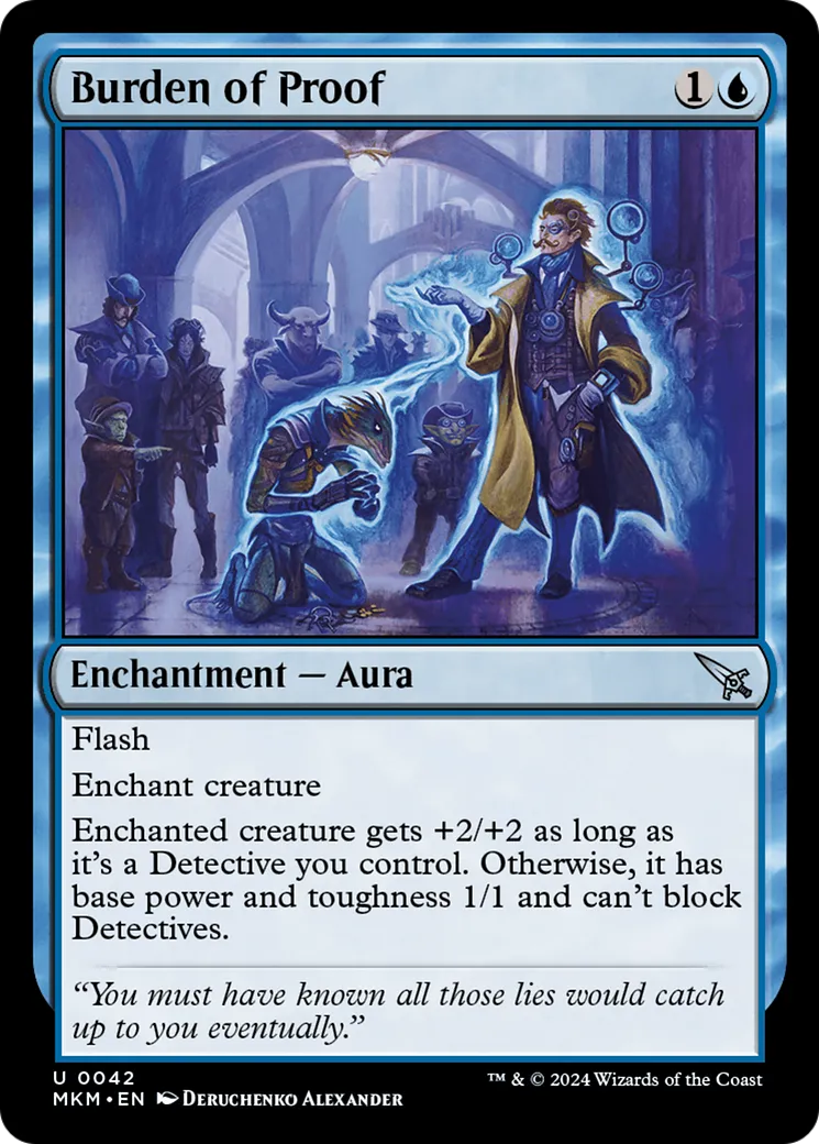 Burden of Proof — Murders at Karlov Manor — Magic: The Gathering