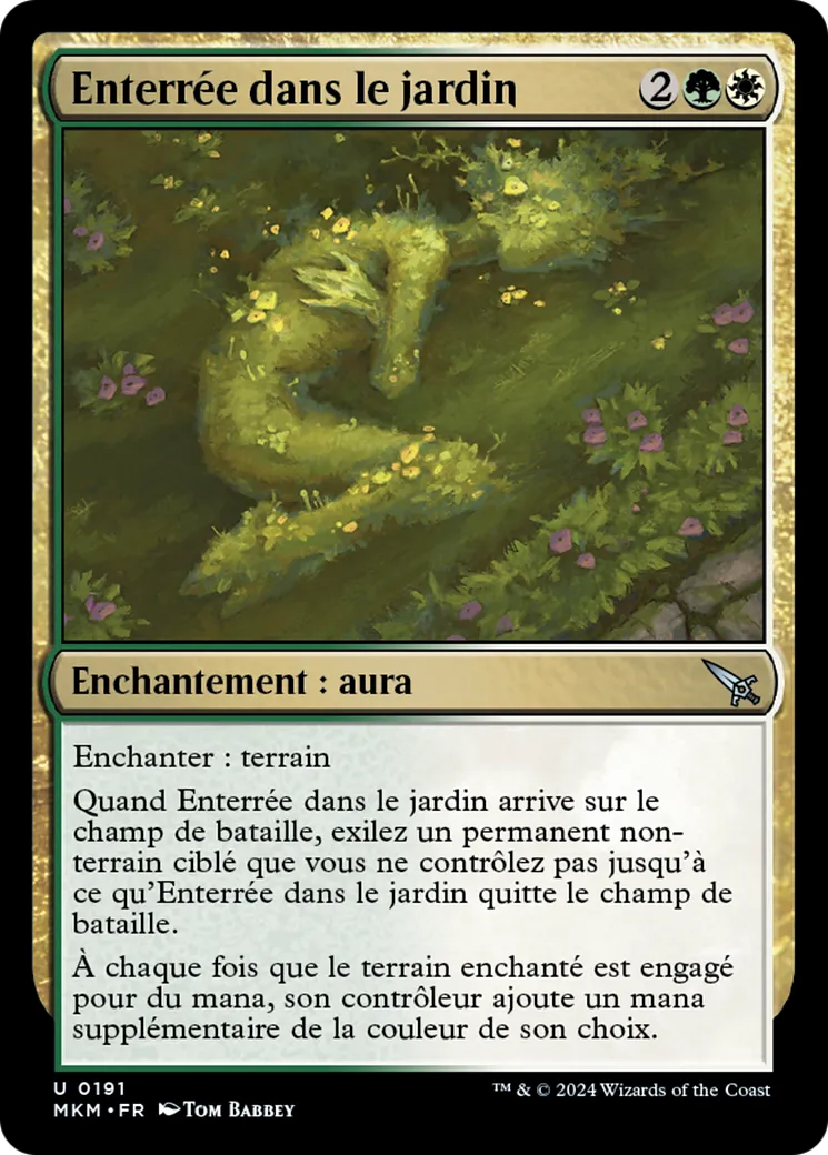 Enterrée dans le jardin — Murders at Karlov Manor — Magic: The Gathering