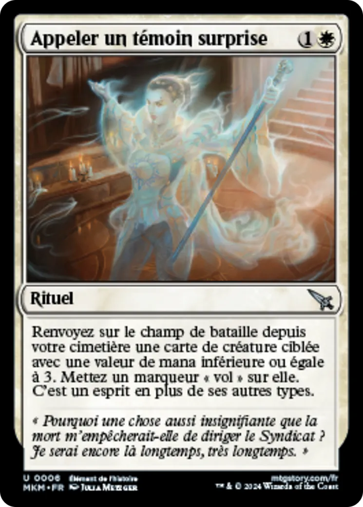 Appeler un témoin surprise — Murders at Karlov Manor — Magic: The Gathering