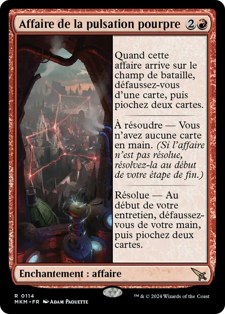 Affaire de la pulsation pourpre — Murders at Karlov Manor — Magic: The Gathering