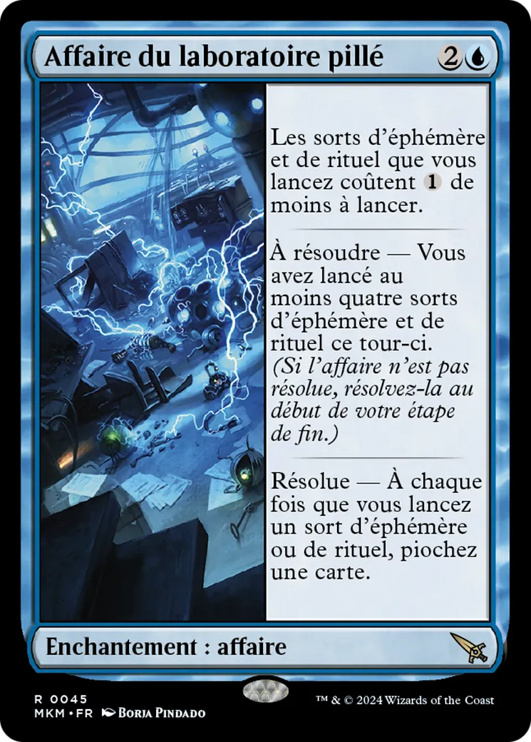 Affaire du laboratoire pillé — Murders at Karlov Manor — Magic: The Gathering