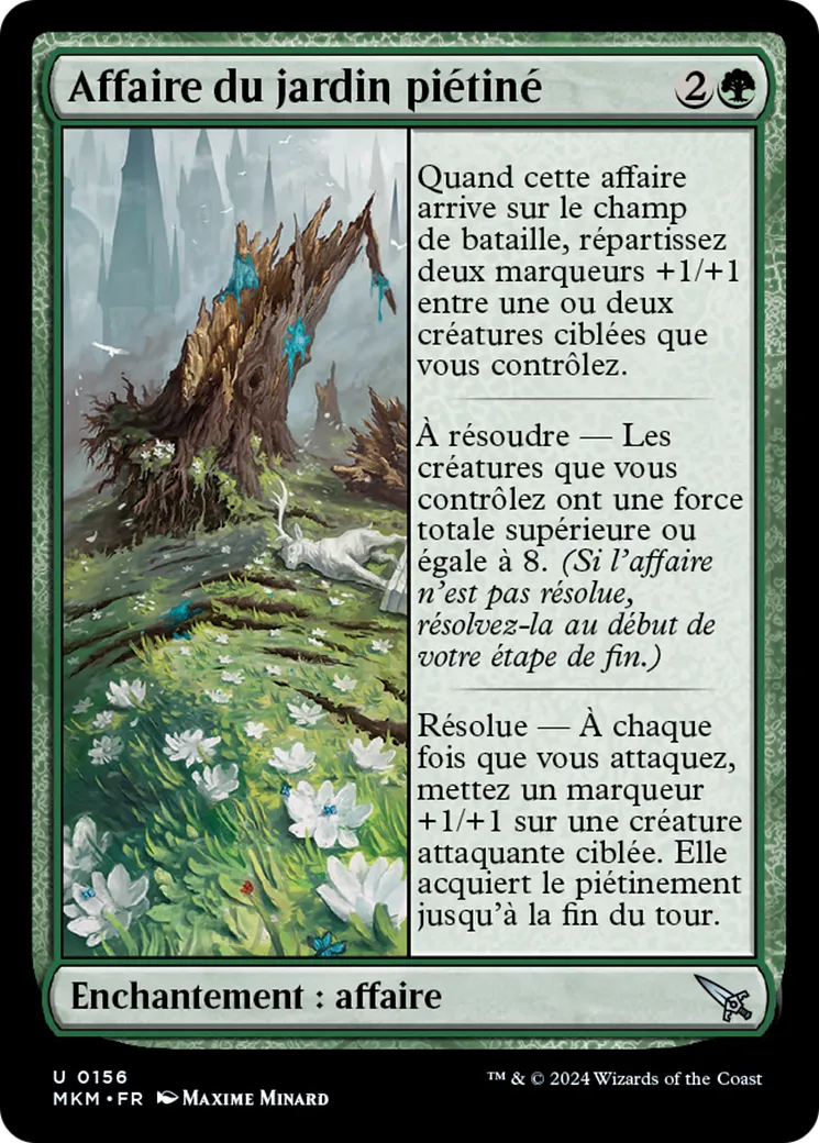 Affaire du jardin piétiné — Murders at Karlov Manor — Magic: The Gathering