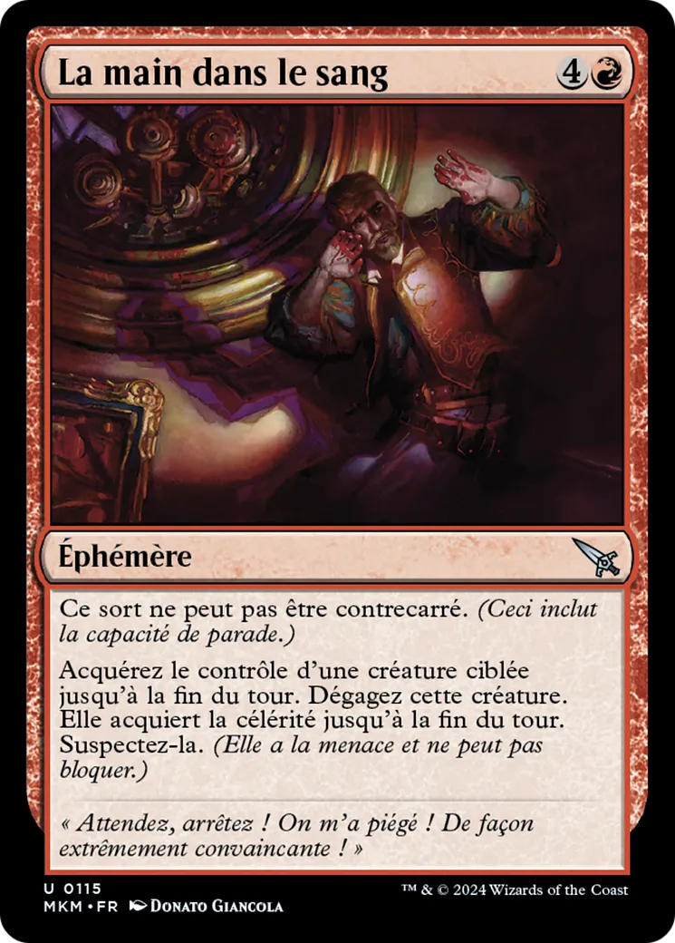 La main dans le sang — Murders at Karlov Manor — Magic: The Gathering