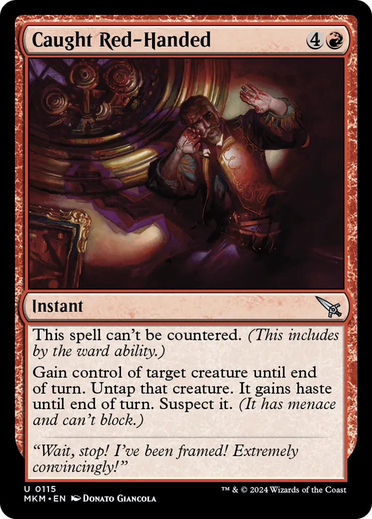 La main dans le sang — Murders at Karlov Manor — Magic: The Gathering