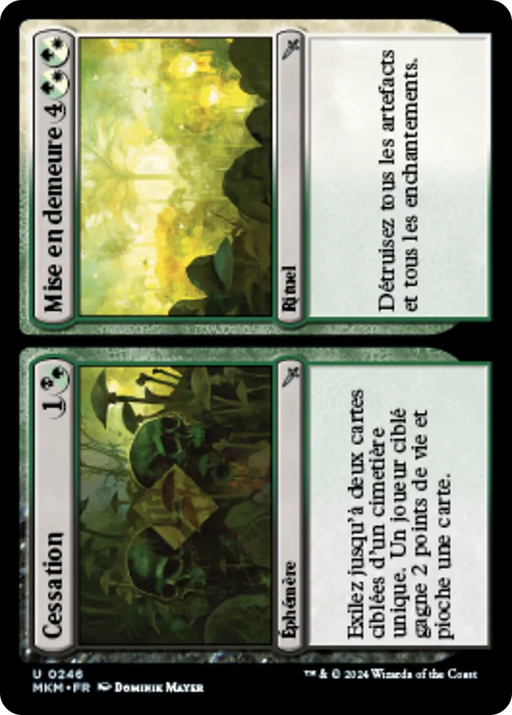 Cessation // Mise en demeure // Cessation // Mise en demeure — Murders at Karlov Manor — Magic: The Gathering