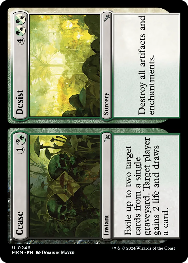 Cease // Desist — Murders at Karlov Manor — Magic: The Gathering