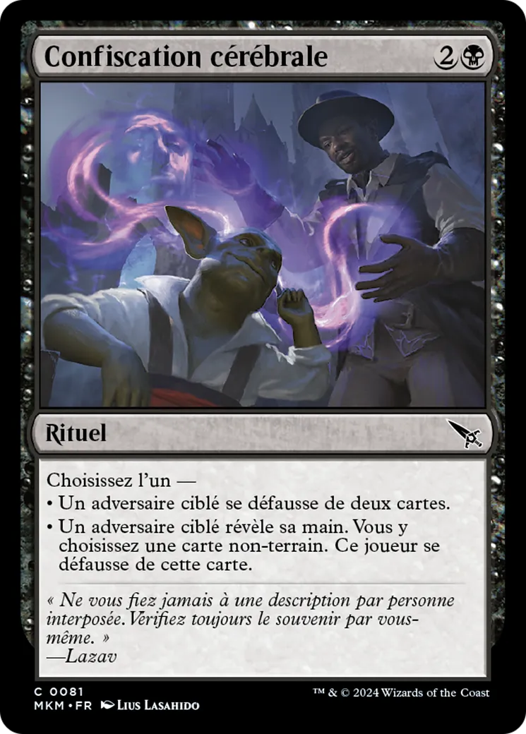 Confiscation cérébrale — Murders at Karlov Manor — Magic: The Gathering