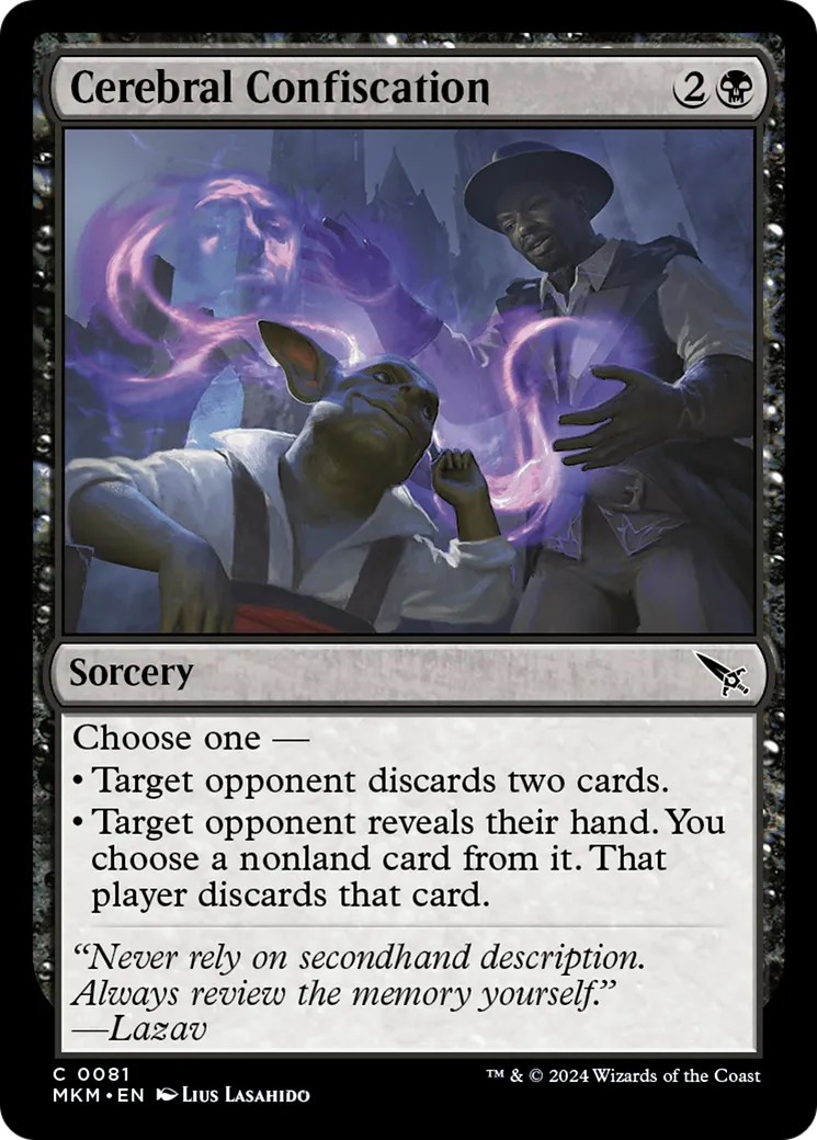 Confiscation cérébrale — Murders at Karlov Manor — Magic: The Gathering