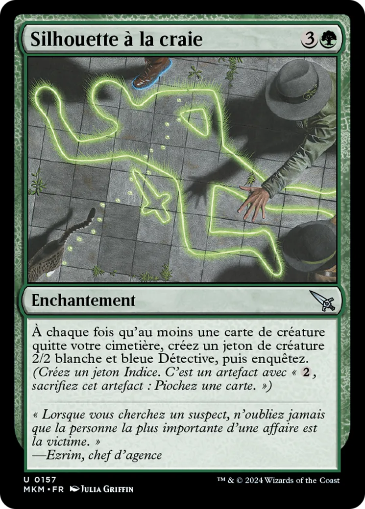 Silhouette à la craie — Murders at Karlov Manor — Magic: The Gathering