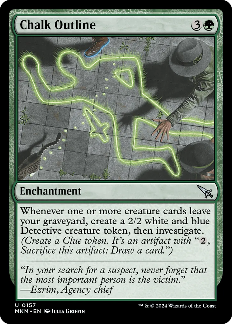 Silhouette à la craie — Murders at Karlov Manor — Magic: The Gathering