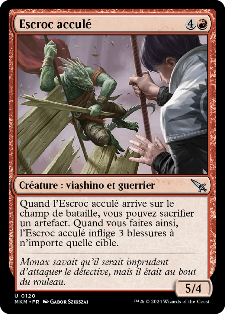 Escroc acculé — Murders at Karlov Manor — Magic: The Gathering